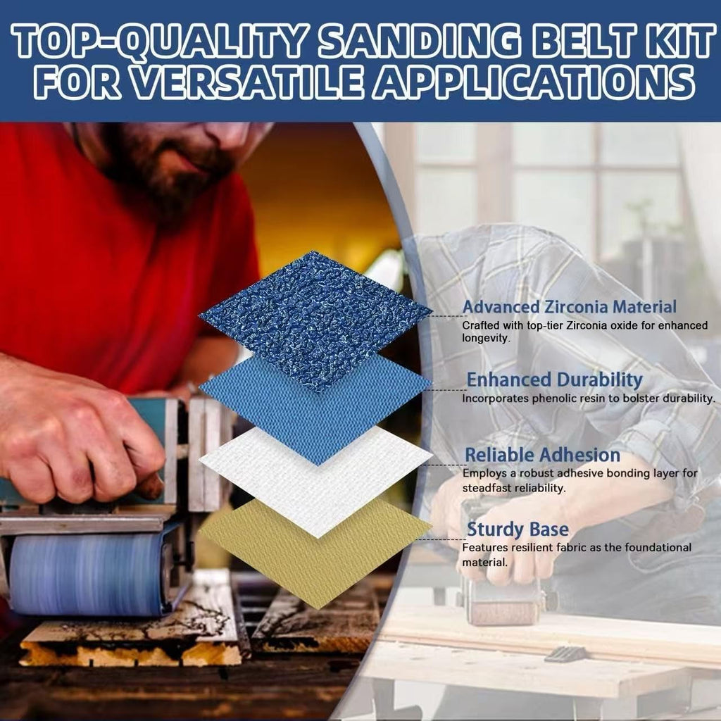 4x36 Inch 18 Pcs 6 Grits Zirconia Sanding Belts A298