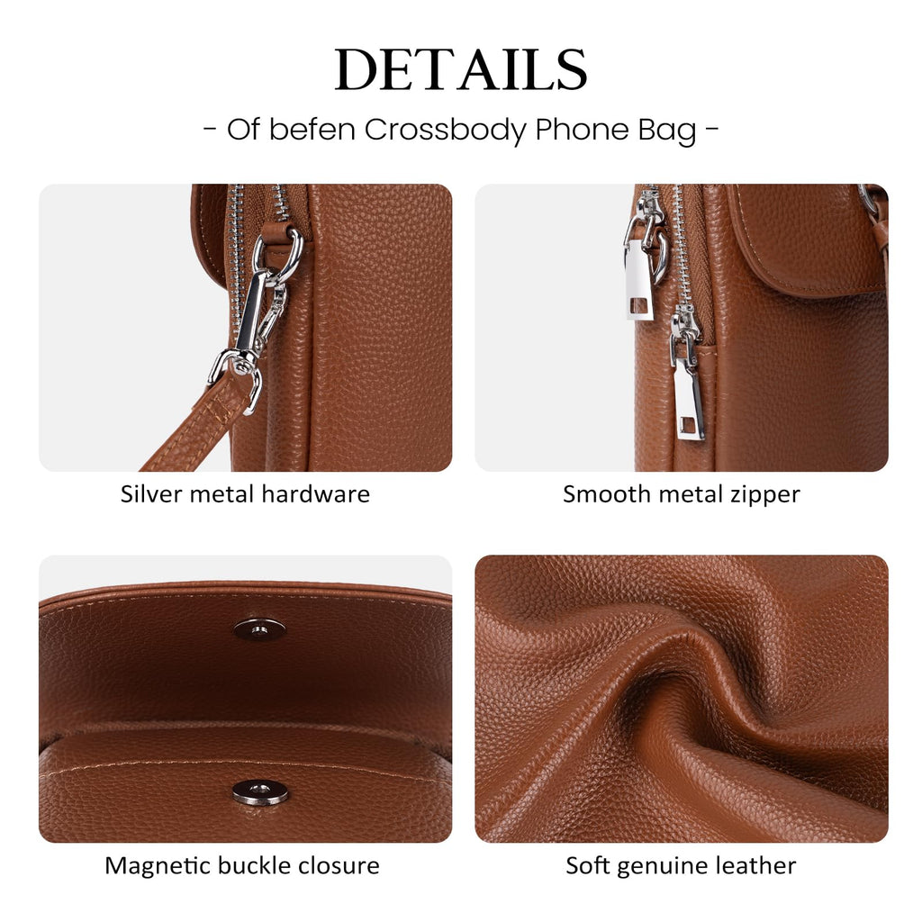 Small Genuine Leather Crossbody Bag R419