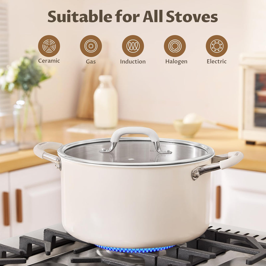 10QT 3-Ply Stainless Steel Stock Pot with Lid Z5766