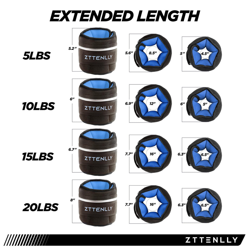 Adjustable Ankle Weights Pair with Carry Bag O661662