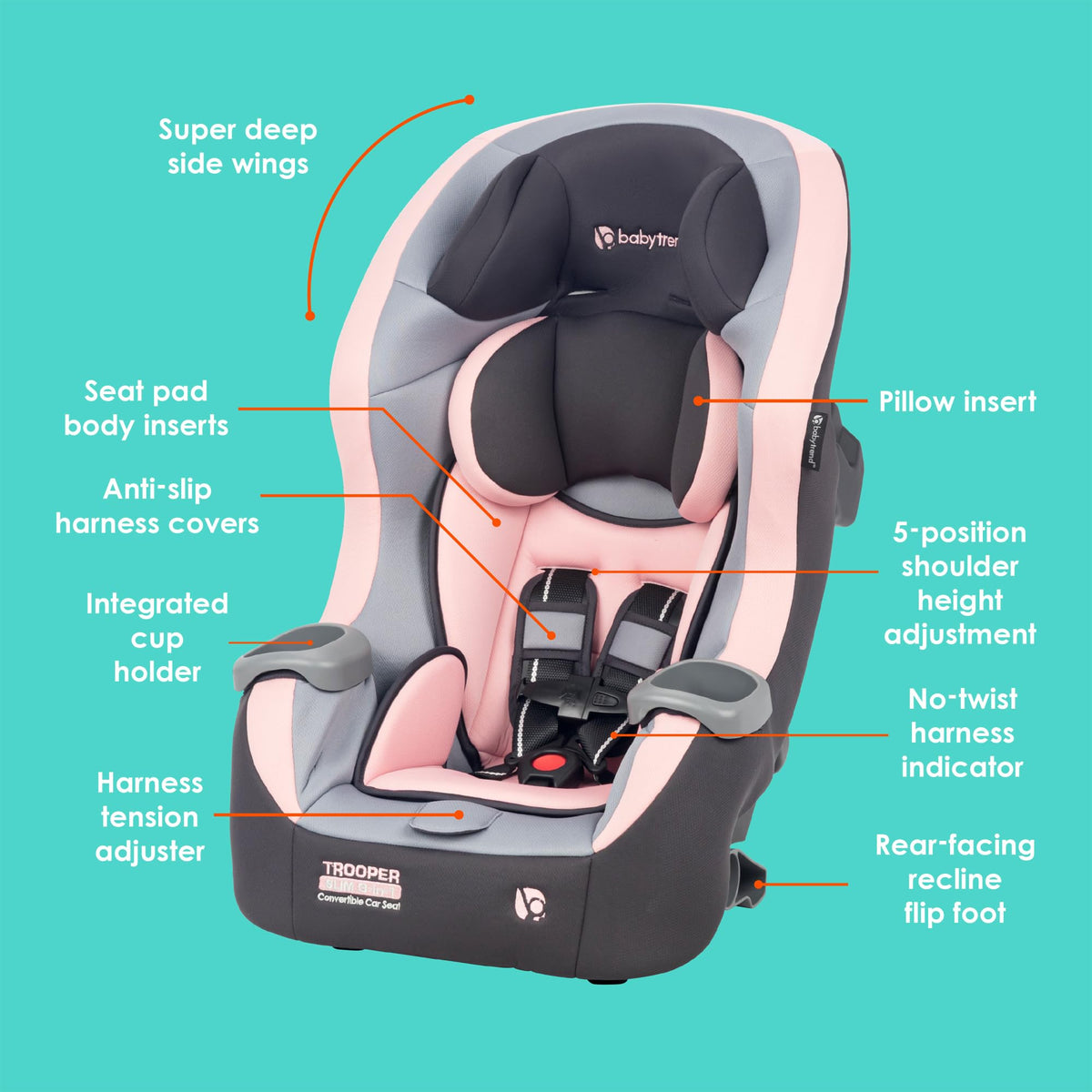 3-in-1 Convertible Car Seat H752345