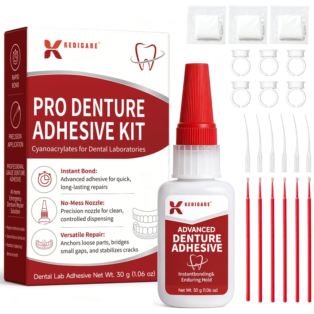 Fast-Setting Dental Bonding Glue Kit 1oz N263872
