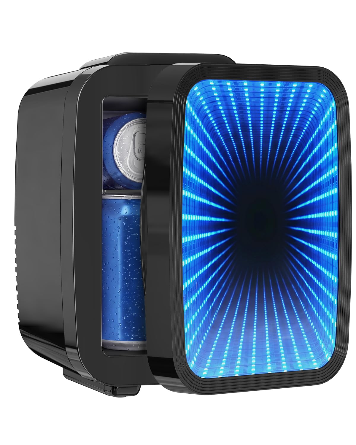 4L/6 Can Compact Fridge with LED Mirror Light U726094