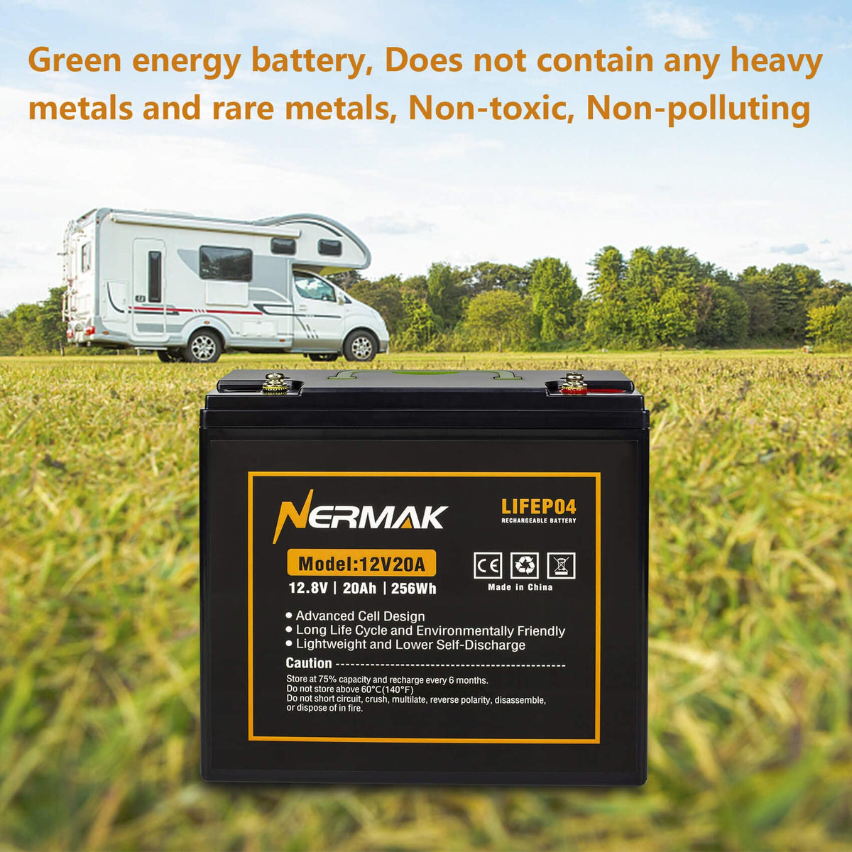 12V 20Ah Lithium LiFePO4 Deep Cycle Battery U311
