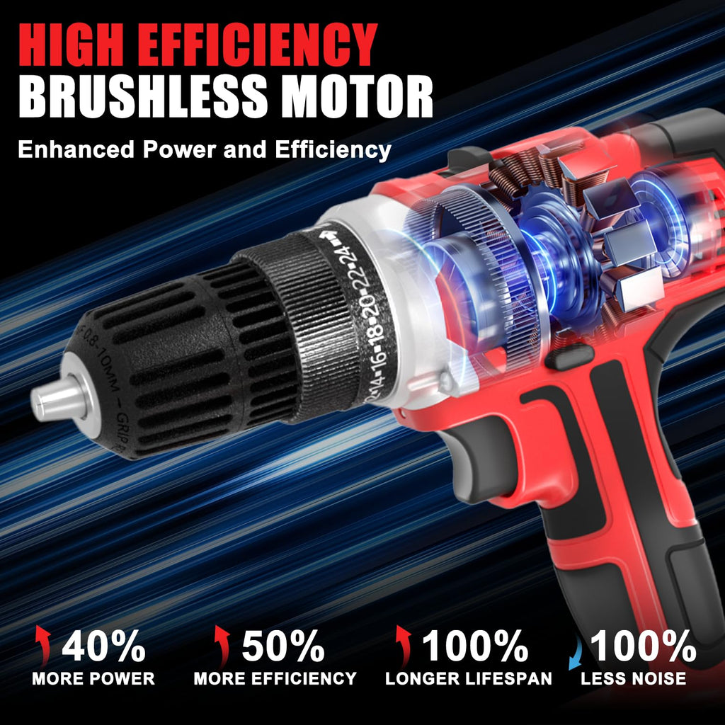 20v Cordless Drill Set with Charger 3/8" Keyless Chuck L489191