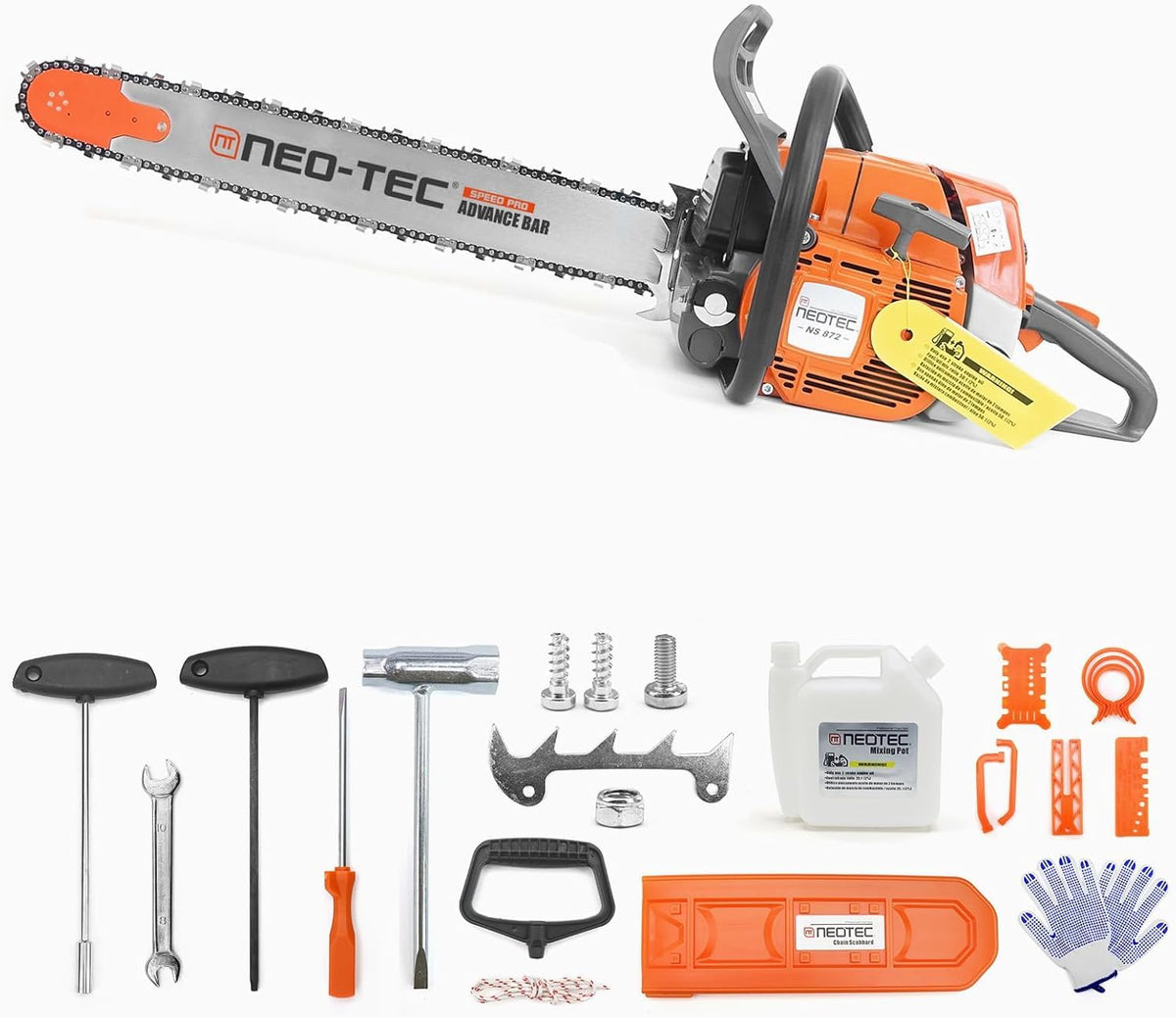 72cc Gas Powered Chainsaw with 24 inch Bar Chain P465