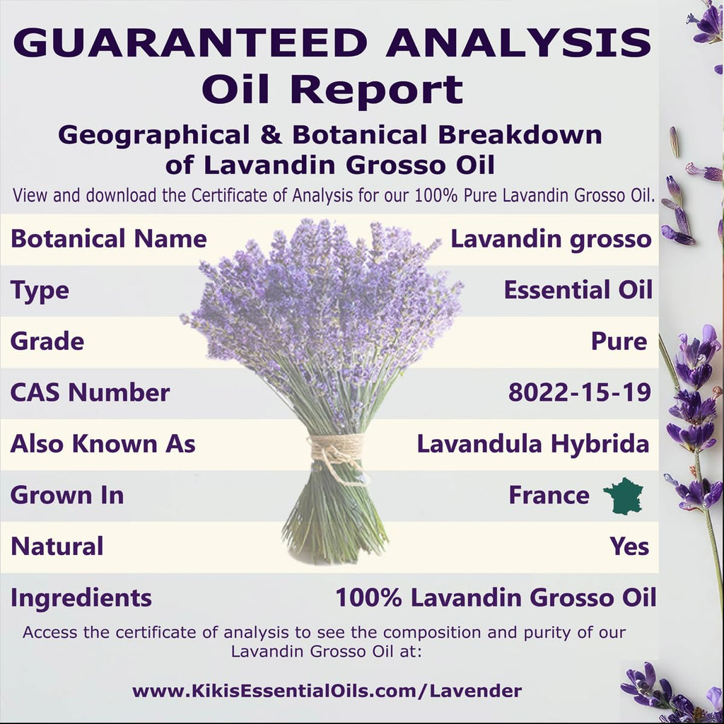 Lavender Essential Oil with Glass Dropper 4 Fl Oz S544601