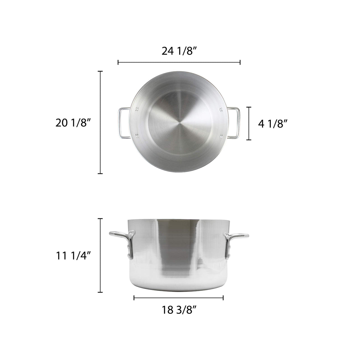 60 quart Aluminum Sauce Pot D59303