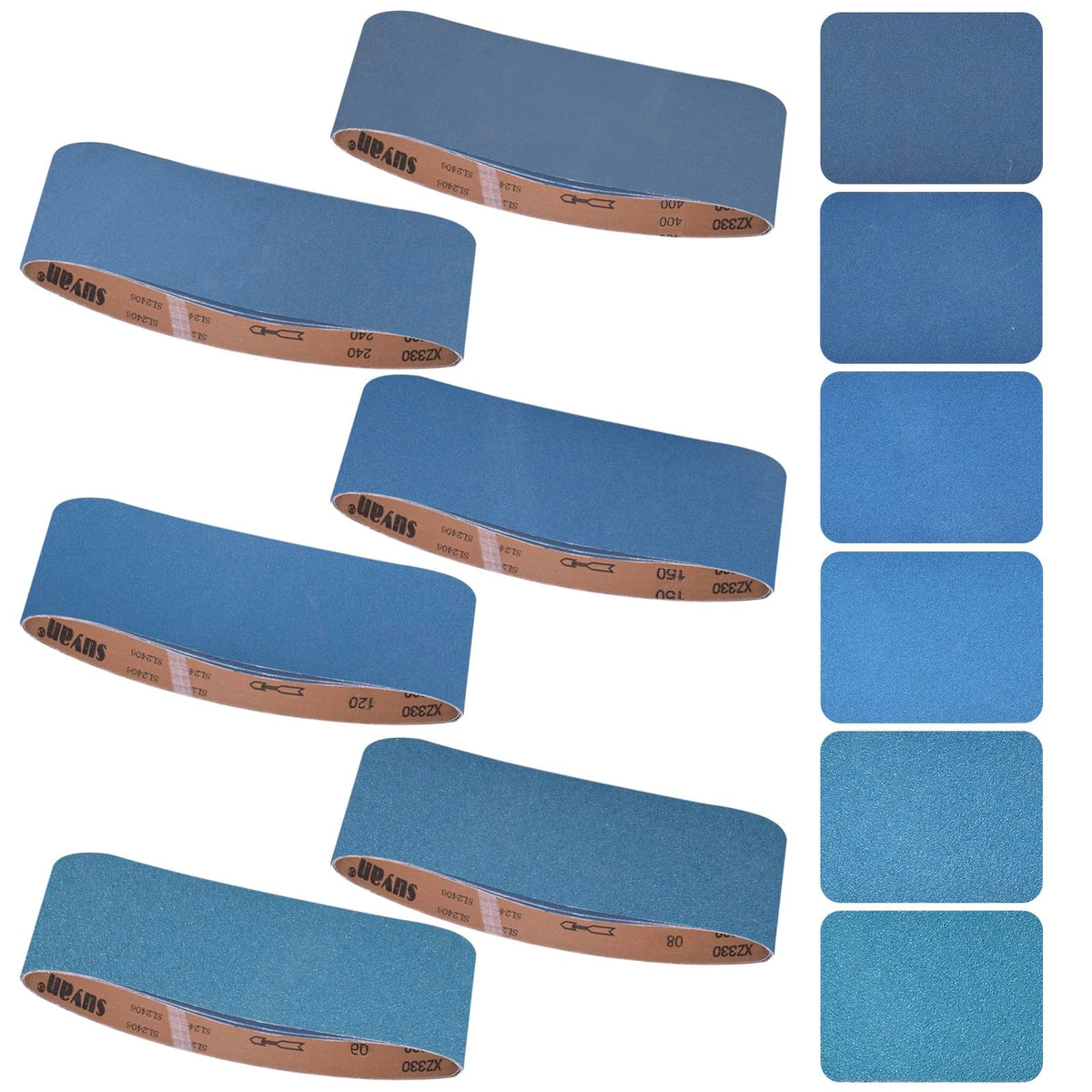 4x36 Inch 18 Pcs 6 Grits Zirconia Sanding Belts A298