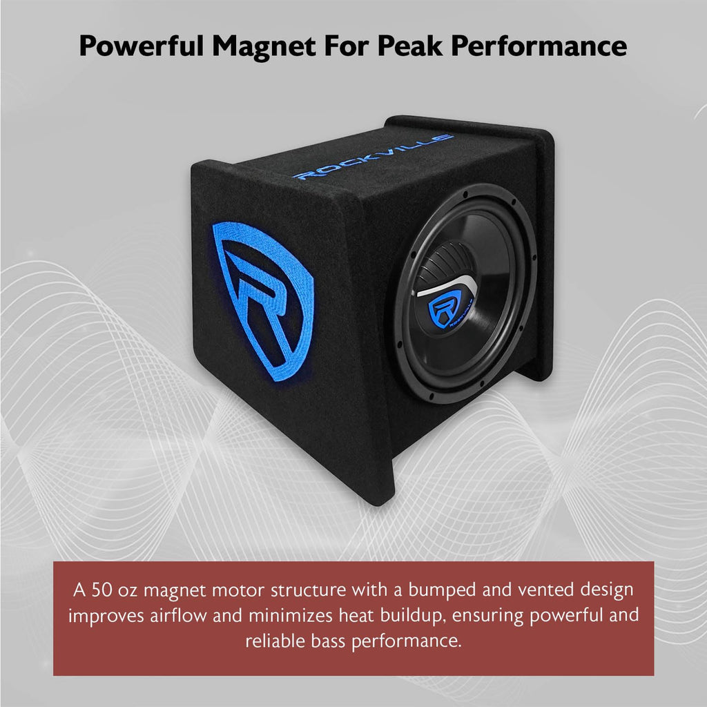 10" Car Subwoofer Enclosure with Mono Amplifier V12454