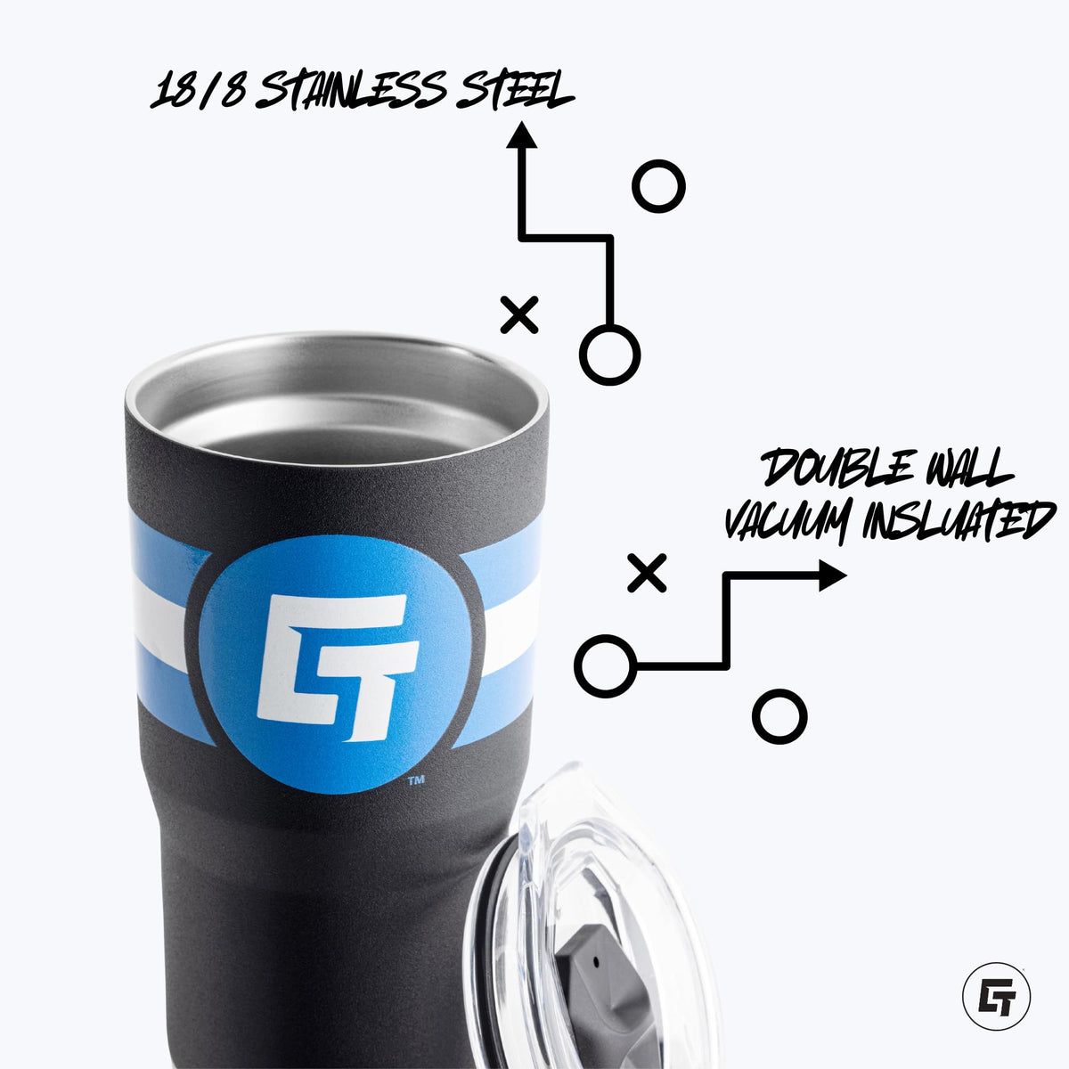 20oz Purple Stainless Steel Tumbler P997199