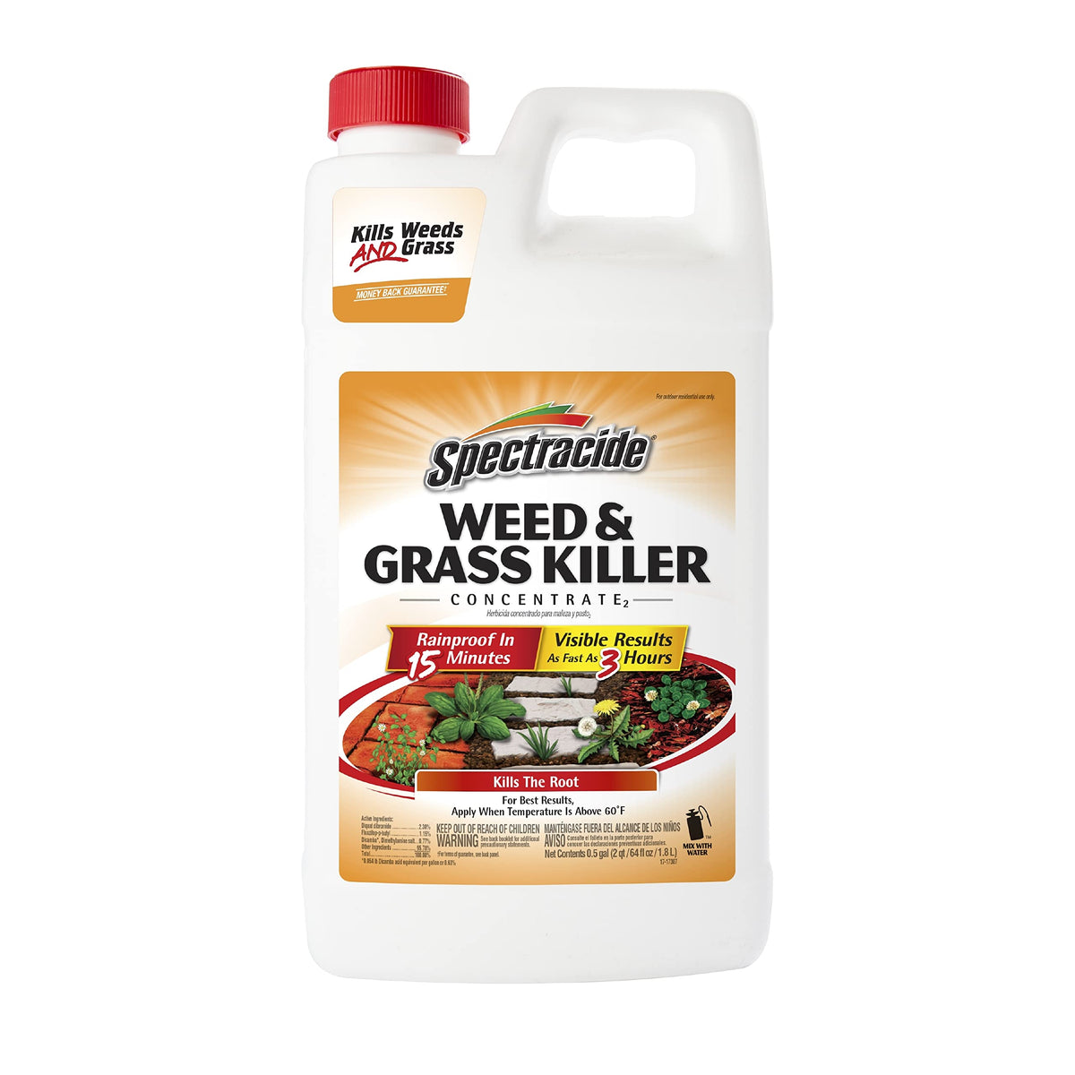Weed & Grass Killer Concentrate 64 fl Ounce & Surfactant for Herbicides 16oz Z8209