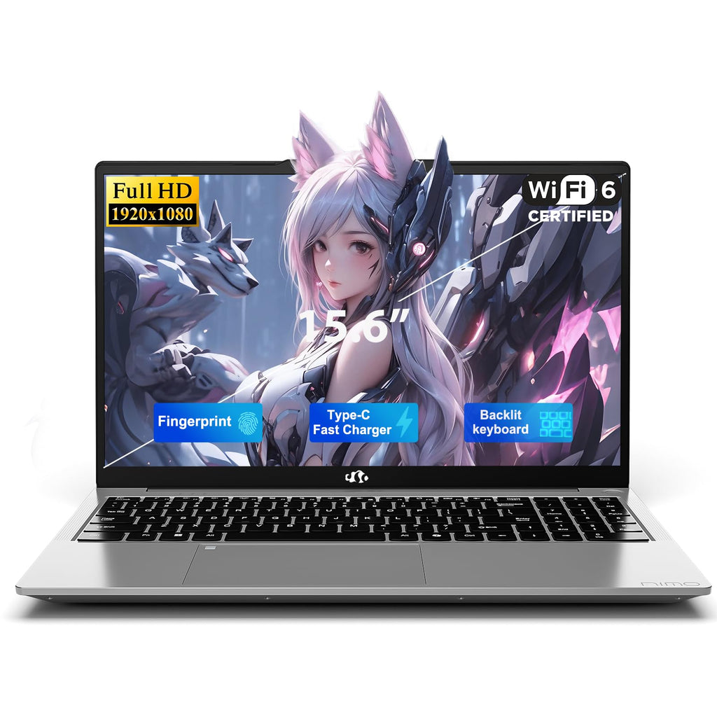 15.6" FHD Laptop, Intel 4 Cores, 8GB RAM, 256GB SSD T11443