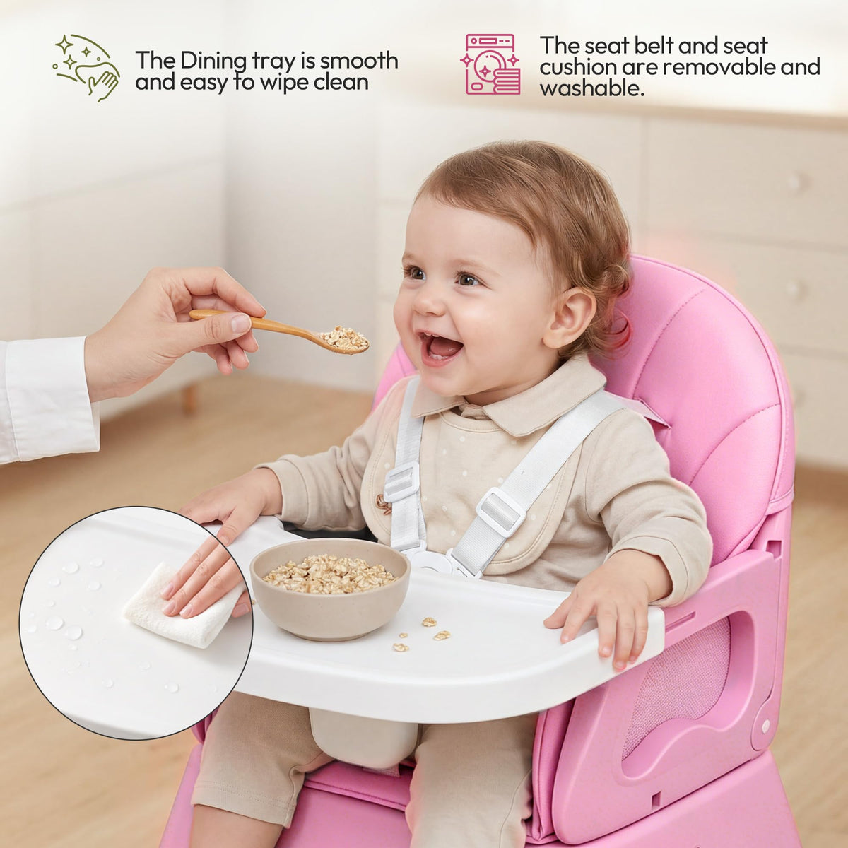5 in 1 Foldable Baby High Chair X41227