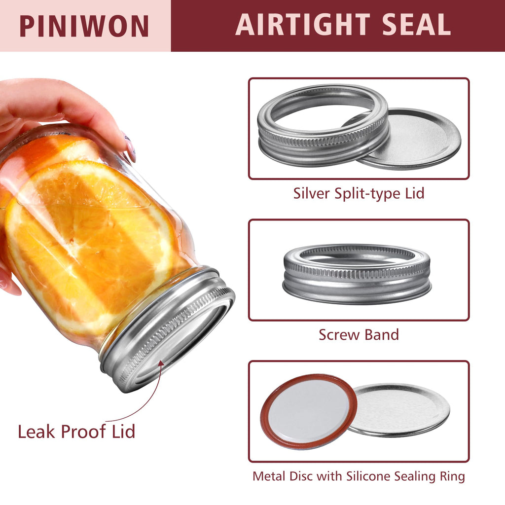 16 oz Mason Jars with Lids and Bands, 15 Pack Y931593