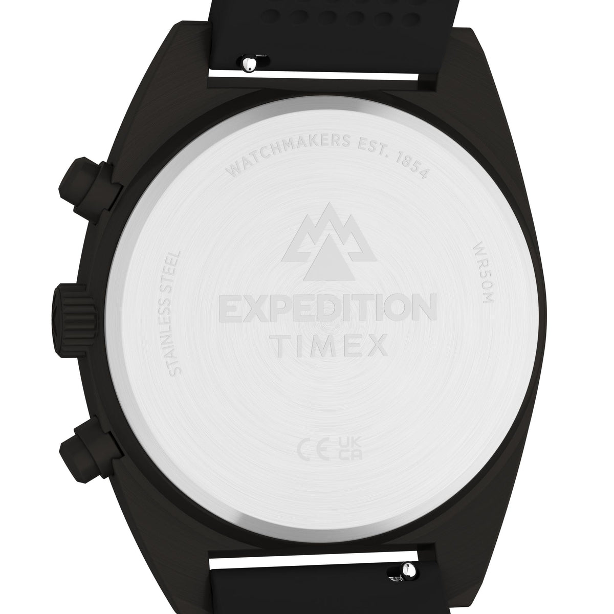 Men's Chronograph 41mm Watch Black Dial Gunmetal Case H698