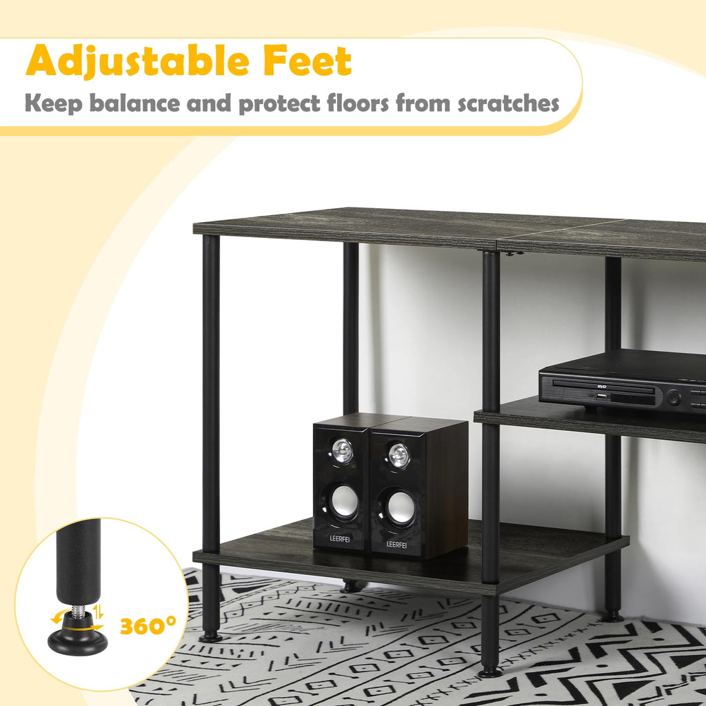 50 Inch Dark Grey TV Stand with Storage X809