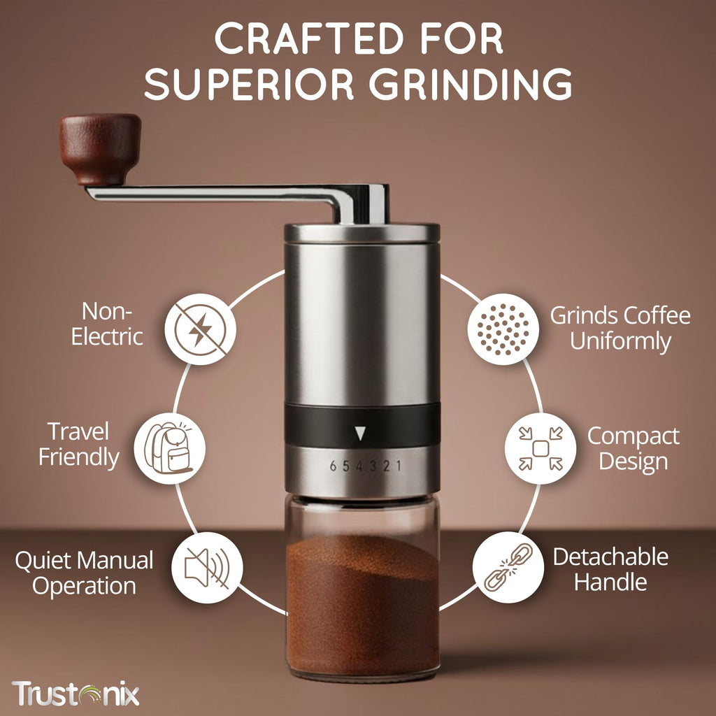Manual Portable Hand Coffee Grinder W84906