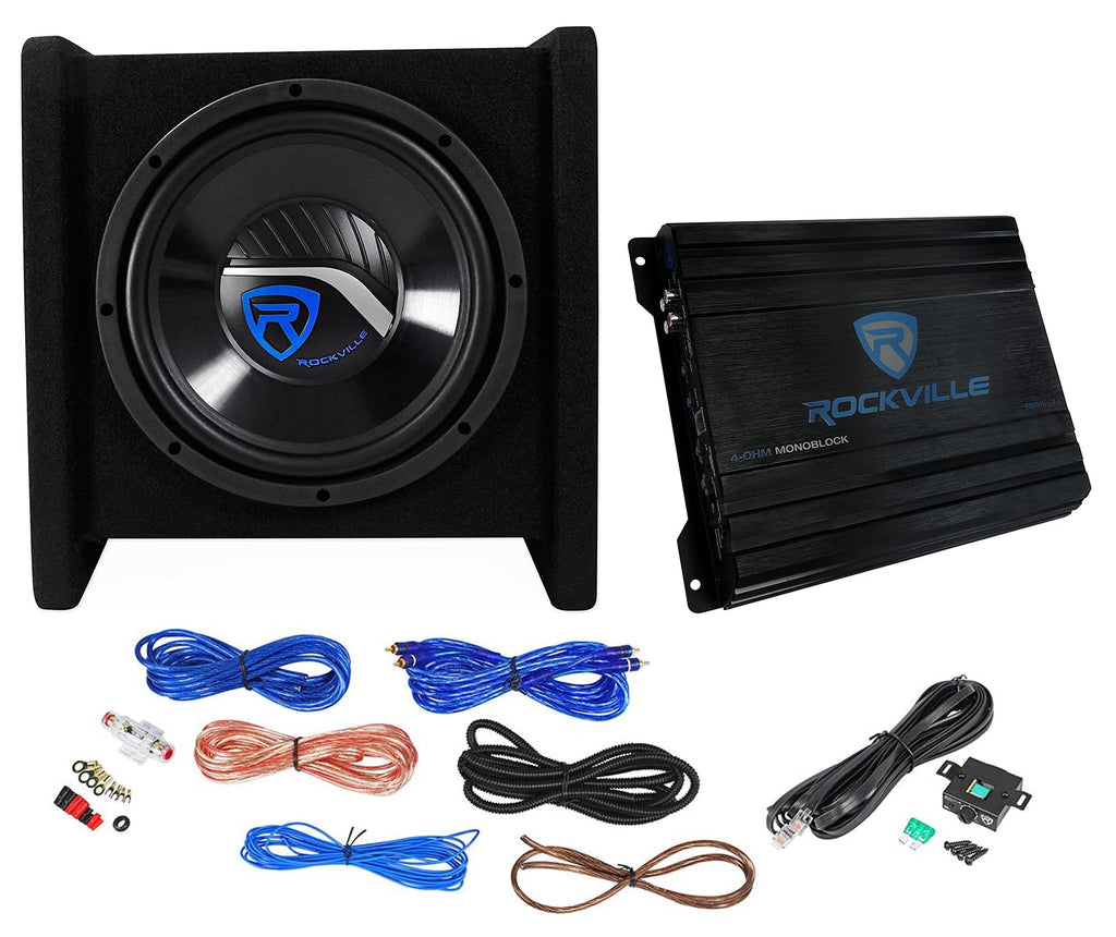 10" Car Subwoofer Enclosure with Mono Amplifier V12454
