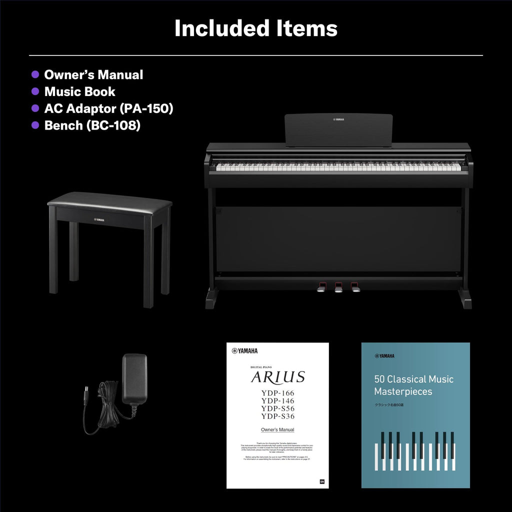 88-Key Weighted Digital Piano Keyboard with Bench W75023