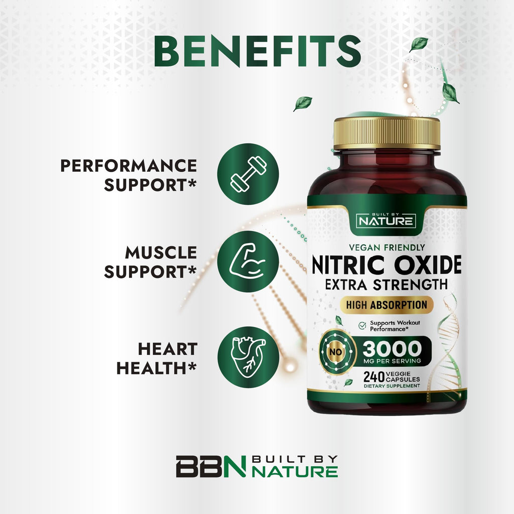 240 Capsules Nitric Oxide Supplement F513588