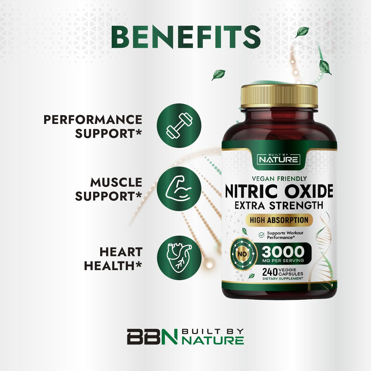 240 Capsules Nitric Oxide Supplement F513588