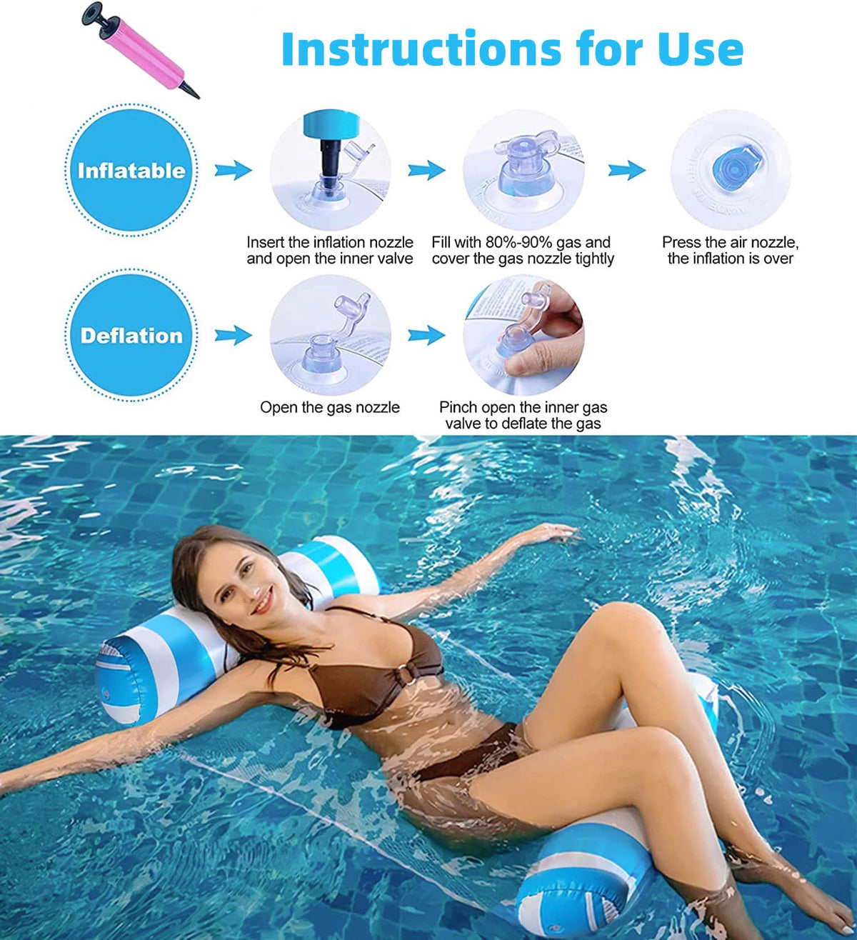 4 Pack XL Water Pool Floats P650280