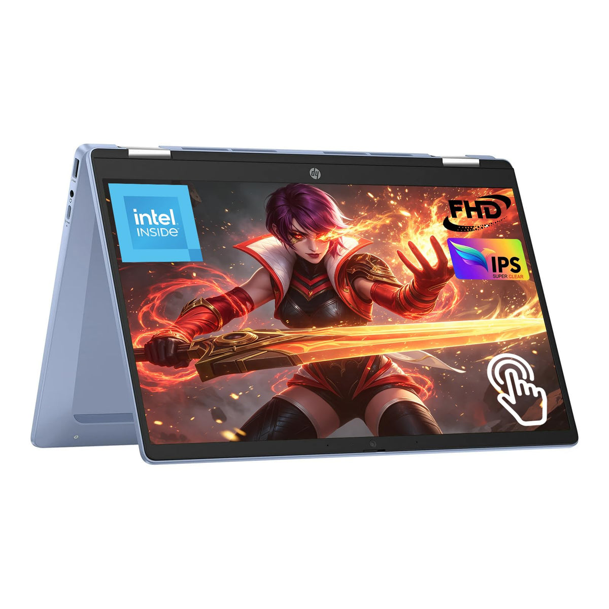14" 2-in-1 Touch Laptop Intel N100 4GB RAM 64GB Chrome OS C9074