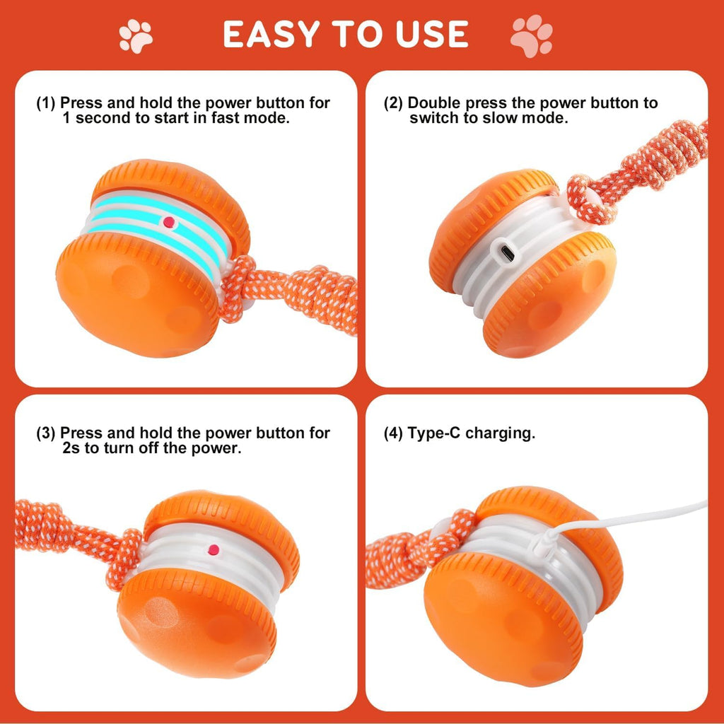 Electric Moving Dog Ball with Rope S1358