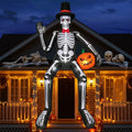 14FT Inflatable Sitting Skeleton Decorations S6897