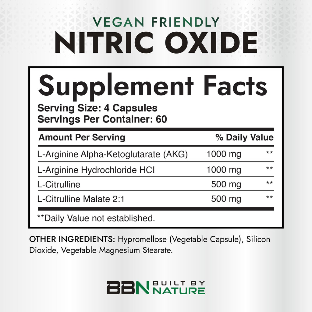 240 Capsules Nitric Oxide Supplement F513588