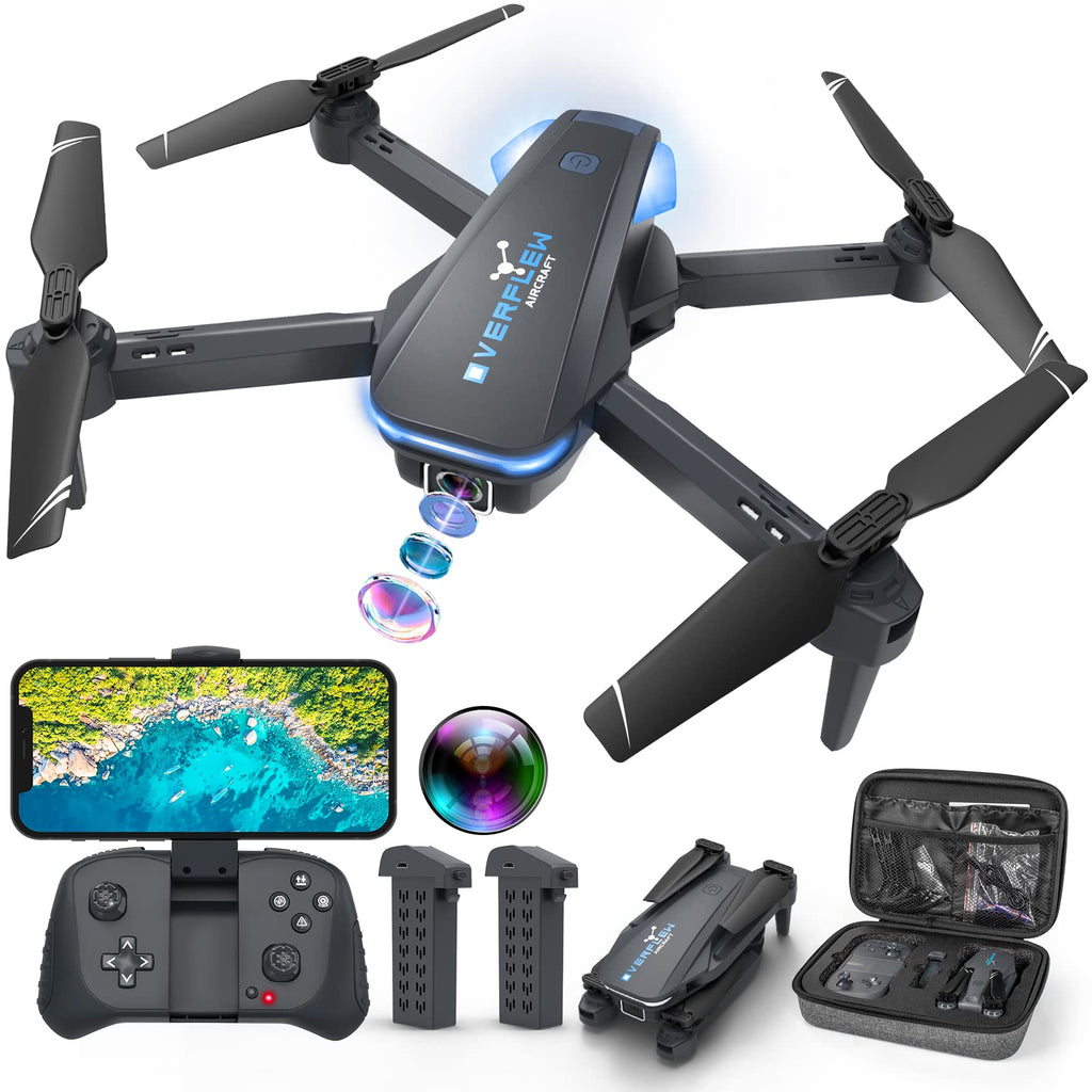 Foldable 1080P Camera Drone with 2 Batteries T3617