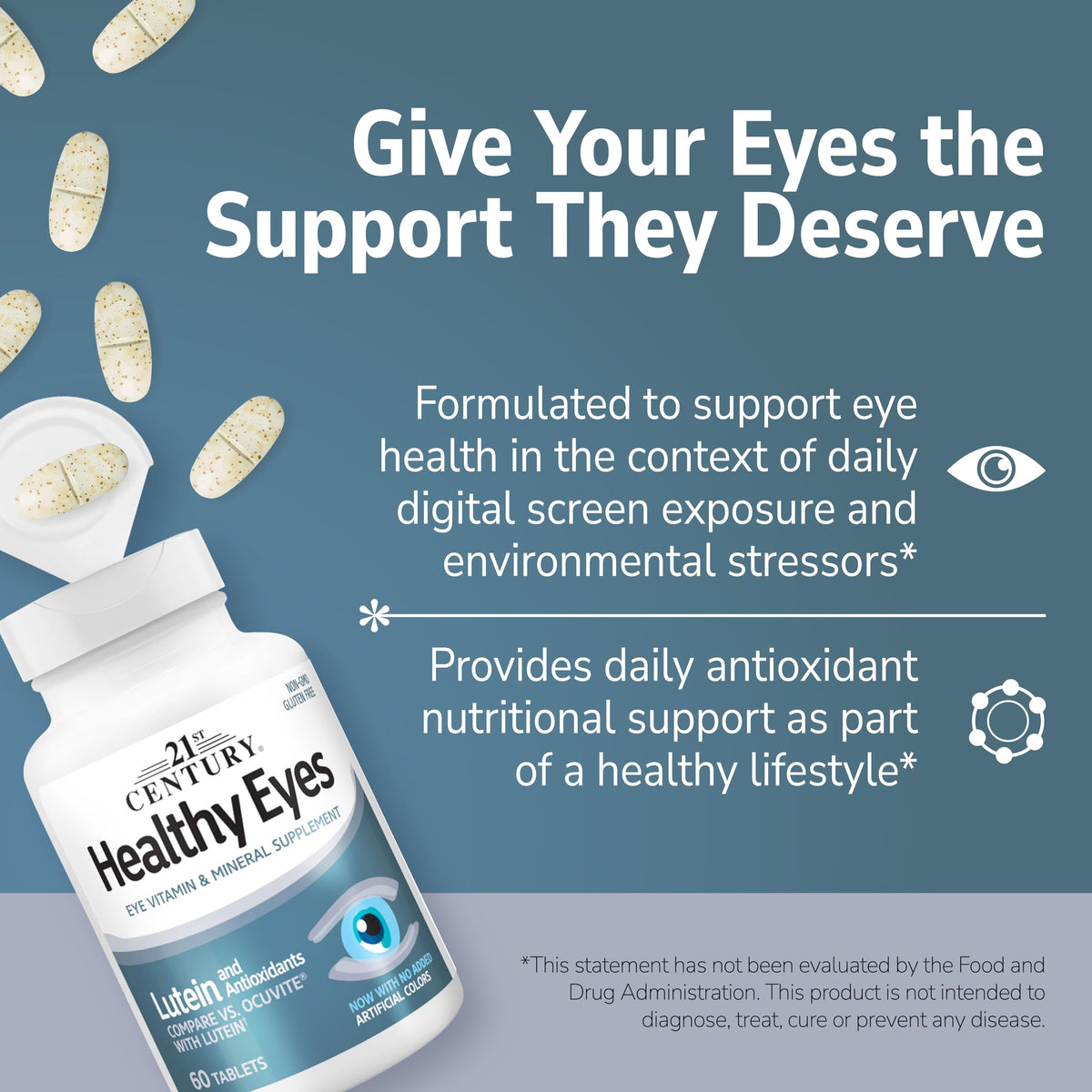 Lutein Vision Support Tablets, 60 Count Y9792