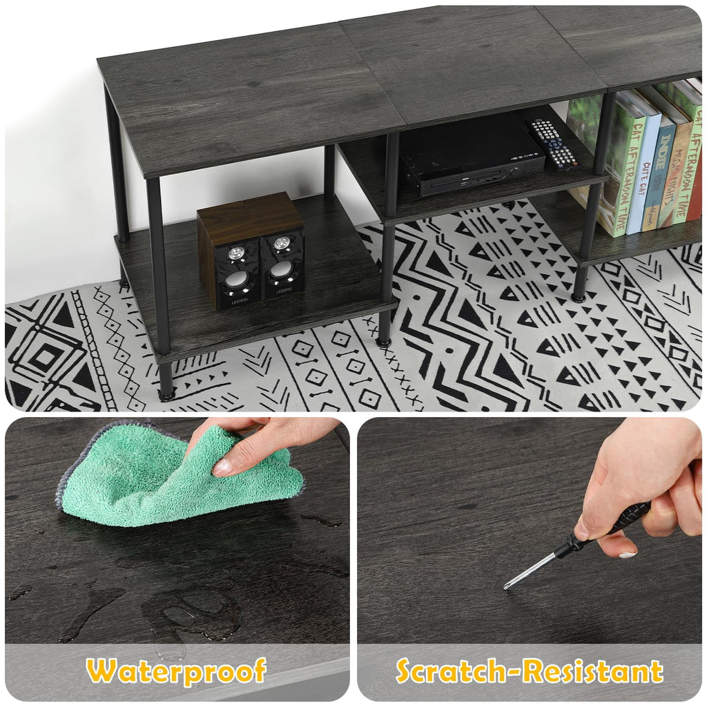 50 Inch Dark Grey TV Stand with Storage X809