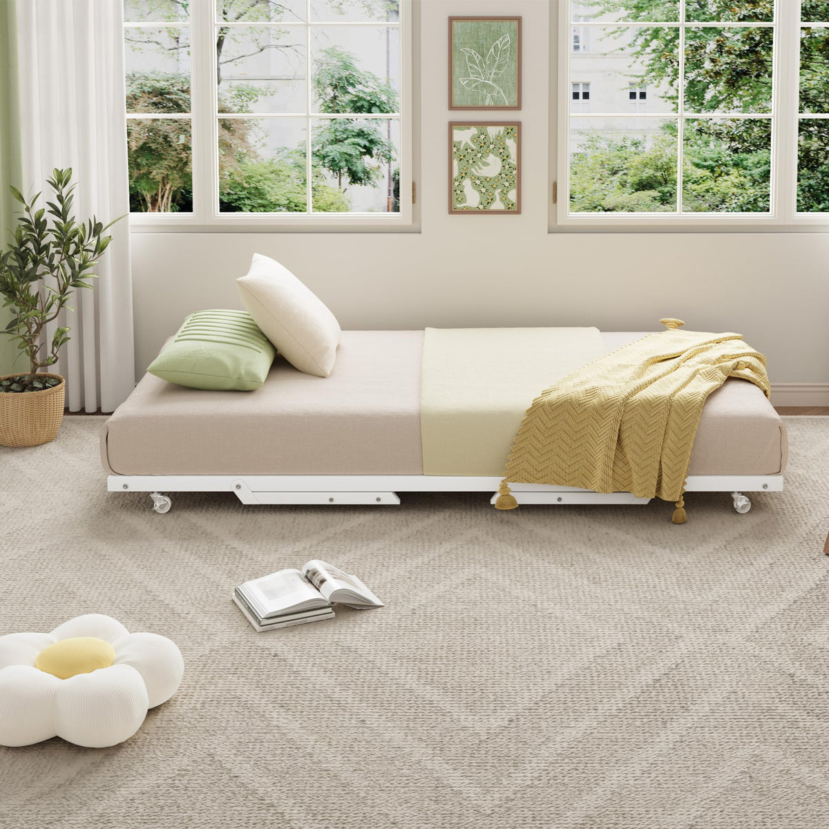 Twin Pop Up Trundle Bed E9704