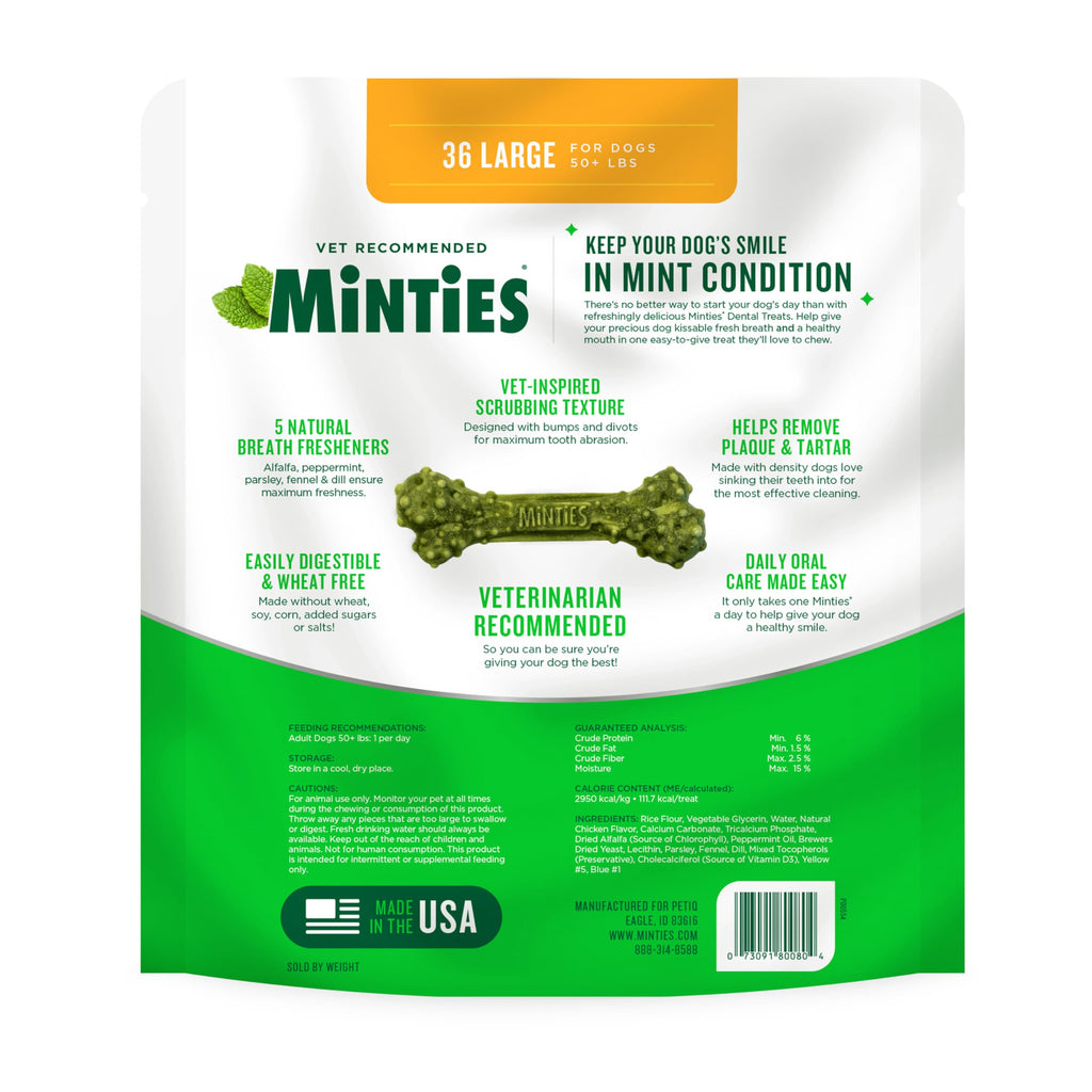 Mint Dental Chews for Dogs 36 Ct G227719
