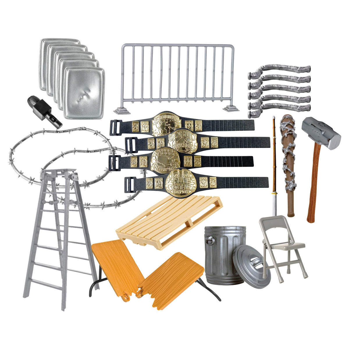 26 Piece Accessory Set for Wrestling Action Figures D103
