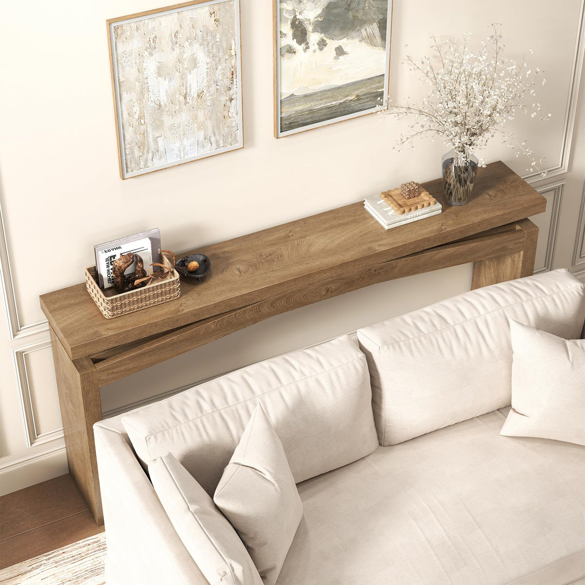 Console Tables 63-Inch Natural Brown J1965