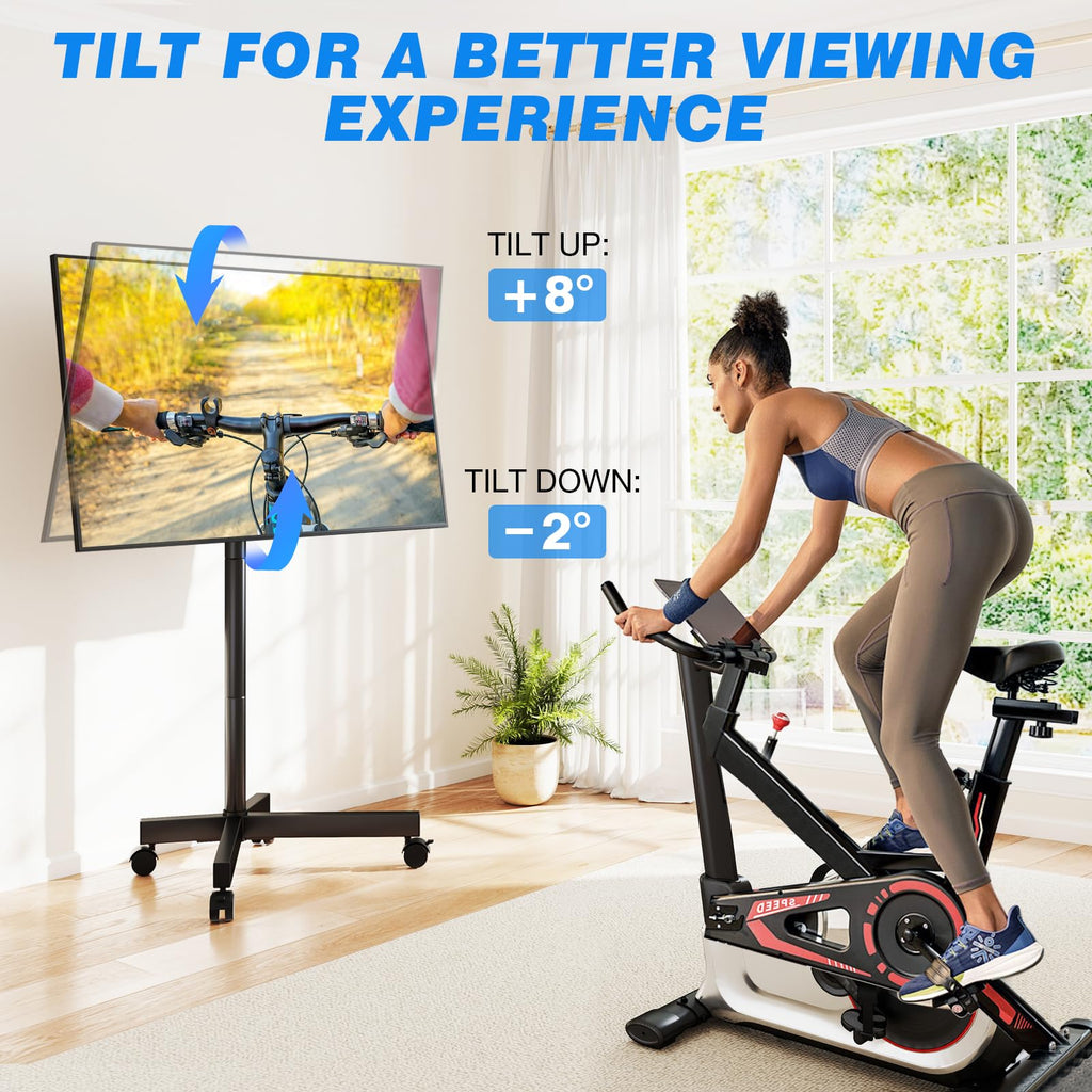 Mobile TV Cart Rolling TV Stand for 23-65 Inch Screens V20994