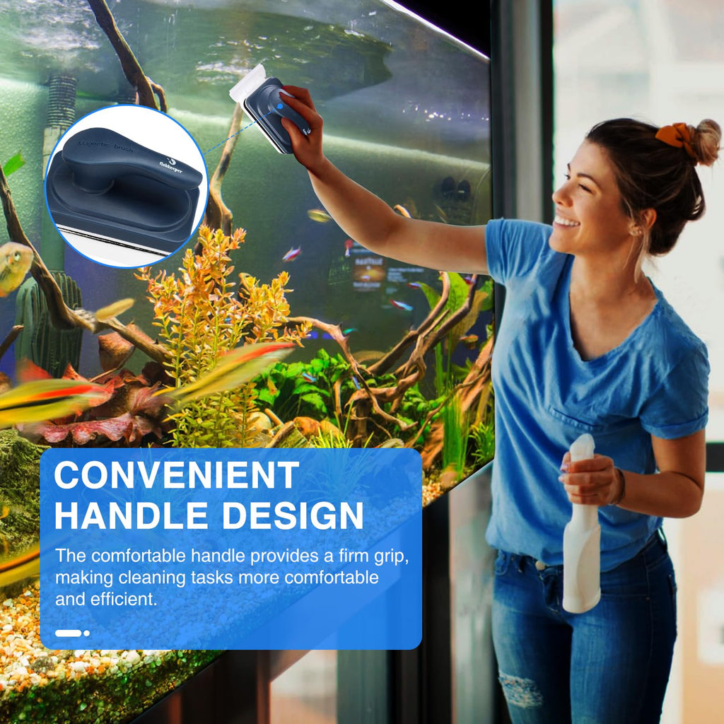 Aquarium Air Pump and Magnetic Glass Cleaner U747754