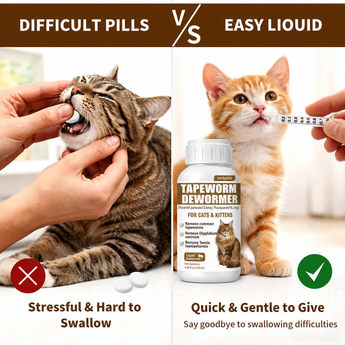 Cat Dewormer for Cats & Kittens L19676
