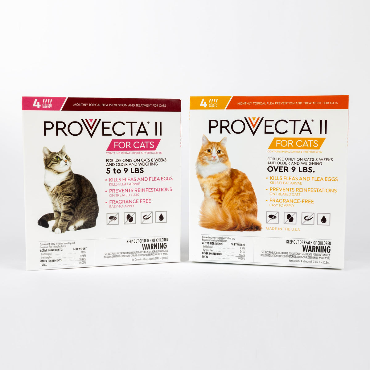 Flea Treatment for Small Cats 5-9 lbs, 4-Month Supply D6701