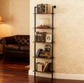 5-Tier Solid Wood Ladder Bookshelf G8277