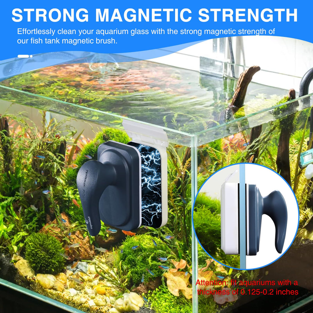 Aquarium Air Pump and Magnetic Glass Cleaner U747754