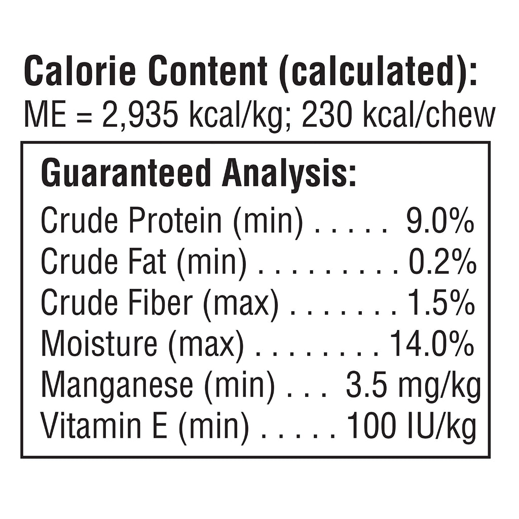 Medium Rawhide-Free Dog Treat with Peanut Butter, 4 Count T5867