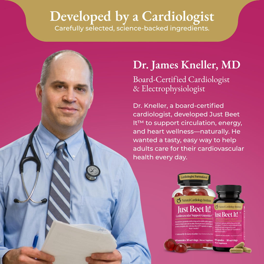 Beet Gummies & Heart Health Capsules Bundle, 60 Count Each T707770