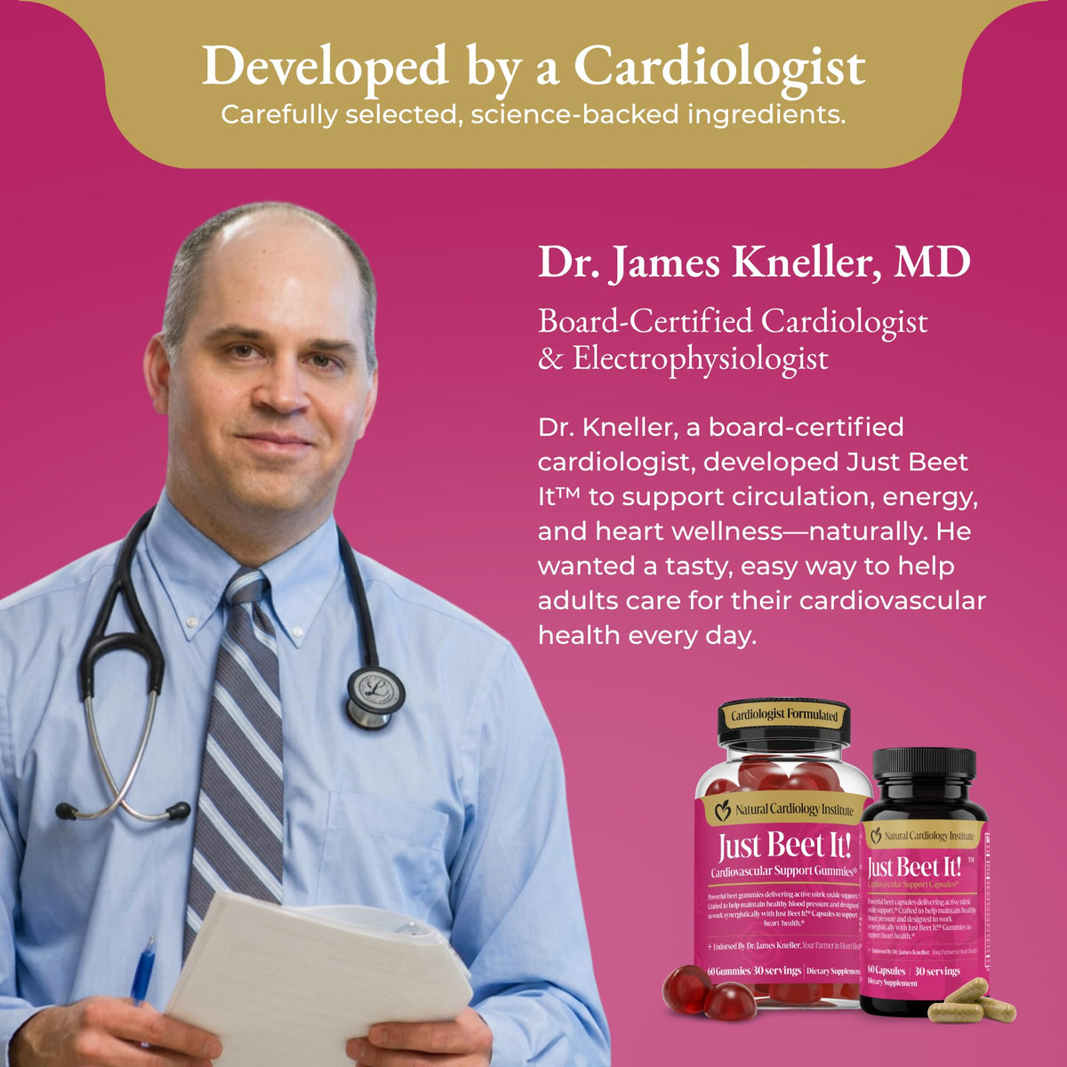 Beet Gummies & Heart Health Capsules Bundle, 60 Count Each T707770
