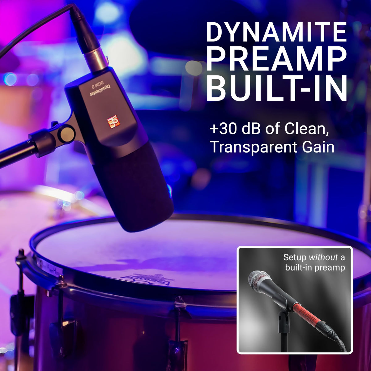 XLR Dynamic Microphone with Shockmount & Pop Filter W50413