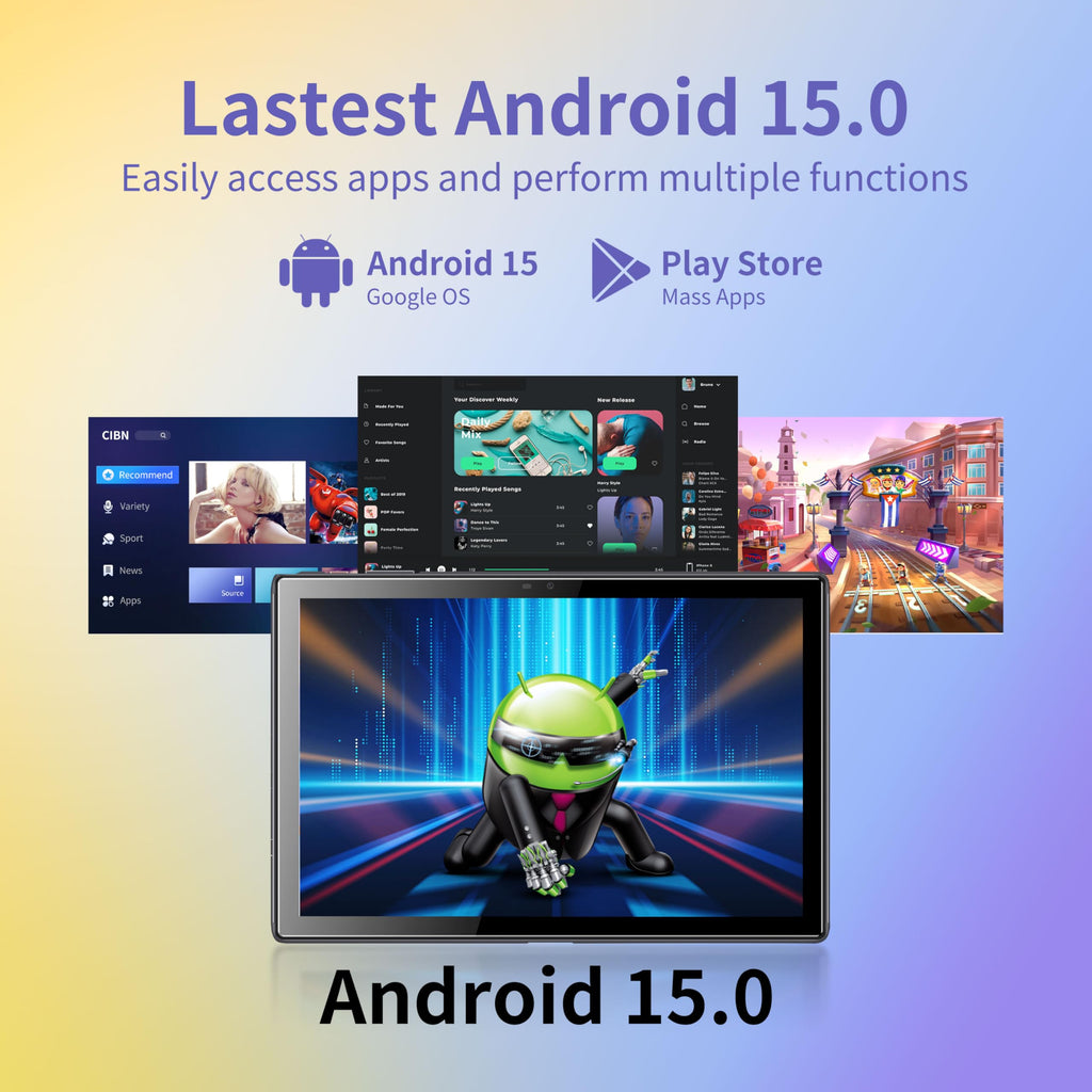 10.1 inch Android 15 Tablet 8GB RAM 64GB ROM U979541
