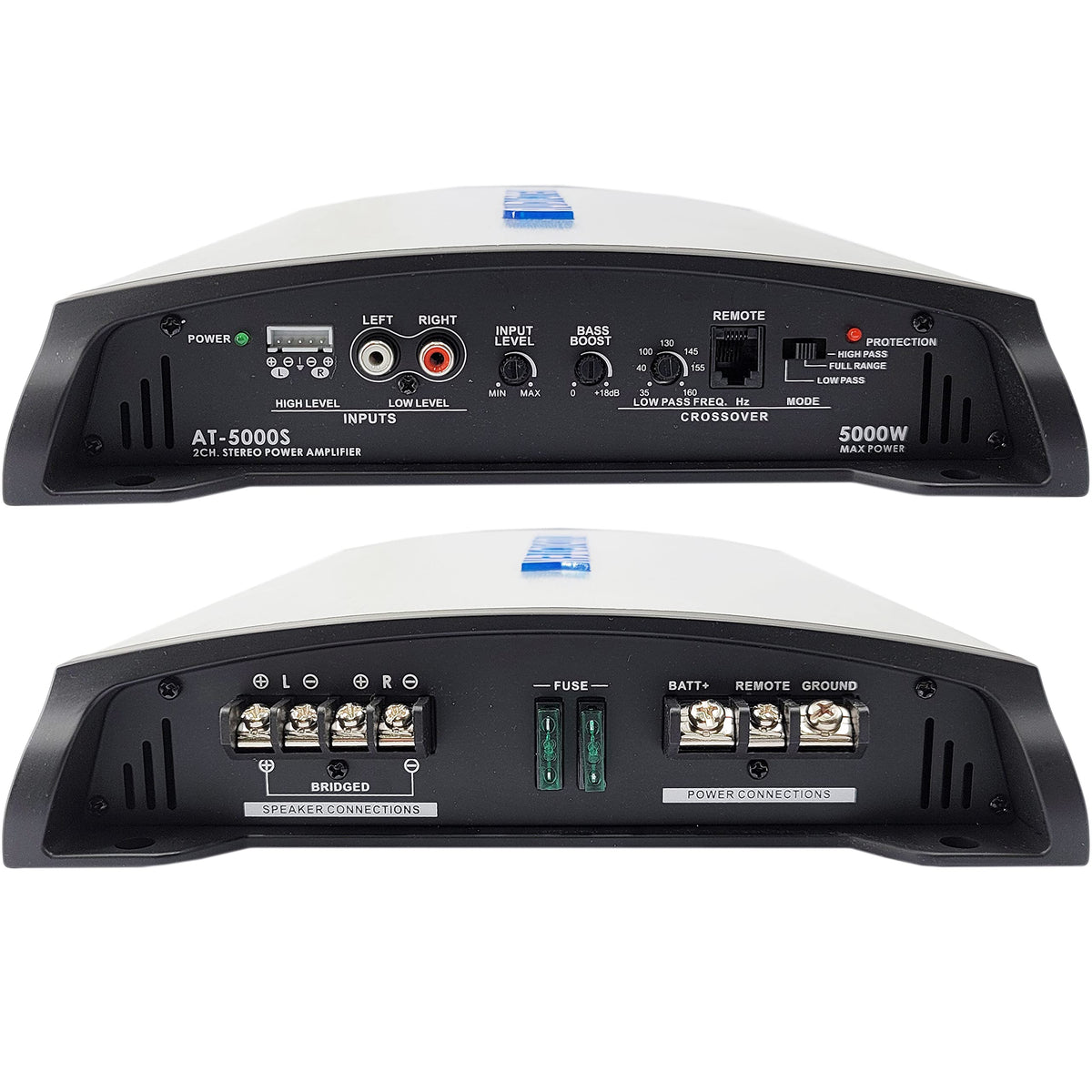 2 Channel Class A/B Car Amplifier, 5000W, 2 Ohm Stable, Bridgeable U48152